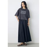 ドロップショルダーロゴ5分袖Tシャツ | AZUL BY MOUSSY | 詳細画像16 