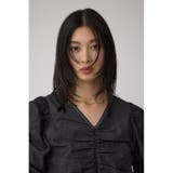 フロントギャザースリーブブラウス | AZUL BY MOUSSY | 詳細画像2 