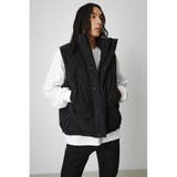 STAND UP COLLAR PADDING VEST | AZUL BY MOUSSY | 詳細画像1