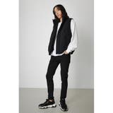 STAND UP COLLAR PADDING VEST | AZUL BY MOUSSY | 詳細画像4