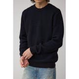 BLK | ハニカムクルーネックニット | AZUL BY MOUSSY