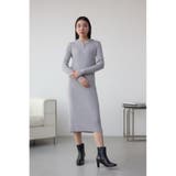 ショルダースリットリブニットワンピース | AZUL BY MOUSSY | 詳細画像24 