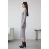 ショルダースリットリブニットワンピース | AZUL BY MOUSSY | 詳細画像28