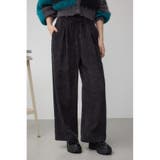 BLK | コーデュロイイージーワイドパンツ | AZUL BY MOUSSY