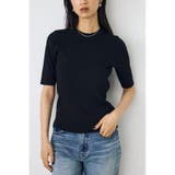ハーフスリーブクルーネックニットトップス | AZUL BY MOUSSY | 詳細画像8