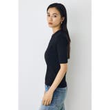 ハーフスリーブクルーネックニットトップス | AZUL BY MOUSSY | 詳細画像10