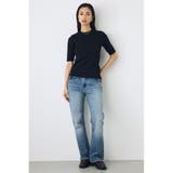 ハーフスリーブクルーネックニットトップス | AZUL BY MOUSSY | 詳細画像12