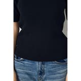 ハーフスリーブクルーネックニットトップス | AZUL BY MOUSSY | 詳細画像15