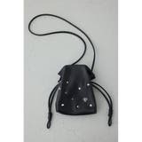 BLK | モチーフスタッズドローストリングバッグ | AZUL BY MOUSSY