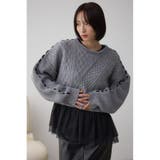 アソートレイヤードペプラムトップス | AZUL BY MOUSSY | 詳細画像13