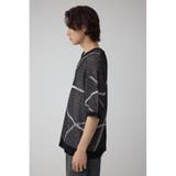 ライン柄クルーネック半袖ニット | AZUL BY MOUSSY | 詳細画像16 