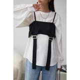 BLK | ガータービスチェレイヤードトップス | AZUL BY MOUSSY