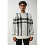 BIG CHECK JACQUARD KNIT | AZUL BY MOUSSY | 詳細画像5