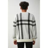 BIG CHECK JACQUARD KNIT | AZUL BY MOUSSY | 詳細画像7