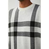 BIG CHECK JACQUARD KNIT | AZUL BY MOUSSY | 詳細画像8