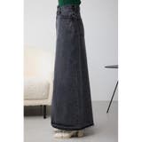 AZUL DENIM オーバーラップロングスカート | AZUL BY MOUSSY | 詳細画像6 