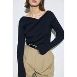 ドレープ長袖ニットトップス | AZUL BY MOUSSY | 詳細画像10 
