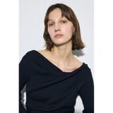 ドレープ長袖ニットトップス | AZUL BY MOUSSY | 詳細画像12 