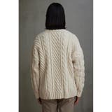 シェニールケーブルニットカーディガン | AZUL BY MOUSSY | 詳細画像6