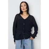 BLK | ドライタッチニットVネックカーディガン | AZUL BY MOUSSY