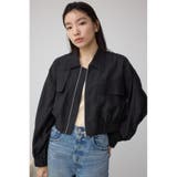 BLK | 袖ギャザーショートブルゾン | AZUL BY MOUSSY