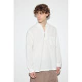 フレンチリネンCOOLMAXスキッパーシャツ | AZUL BY MOUSSY | 詳細画像3 