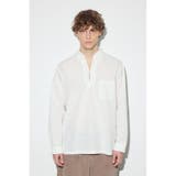 フレンチリネンCOOLMAXスキッパーシャツ | AZUL BY MOUSSY | 詳細画像6 