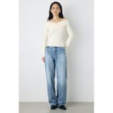 クロスデザイン長袖ニットトップス | AZUL BY MOUSSY | 詳細画像5