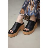 センターシームコルクウェッジサンダル | AZUL BY MOUSSY | 詳細画像10 