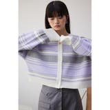 2WAYマルチボーダーニットカーディガン | AZUL BY MOUSSY | 詳細画像14