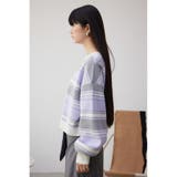 2WAYマルチボーダーニットカーディガン | AZUL BY MOUSSY | 詳細画像17