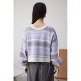 2WAYマルチボーダーニットカーディガン | AZUL BY MOUSSY | 詳細画像18