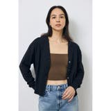 BLK | Vネックベーシックニットカーディガン | AZUL BY MOUSSY