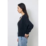 Vネックベーシックニットカーディガン | AZUL BY MOUSSY | 詳細画像3