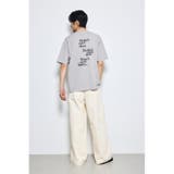 引き揃え天竺バックメッセージロゴTシャツ | AZUL BY MOUSSY | 詳細画像37 