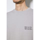 引き揃え天竺バックメッセージロゴTシャツ | AZUL BY MOUSSY | 詳細画像42 