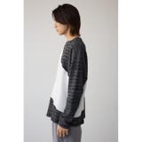 ヘビーワッフルバイカラートップス | AZUL BY MOUSSY | 詳細画像42 