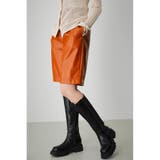 FAUX LEATHER HALF PANTS | AZUL BY MOUSSY | 詳細画像12 