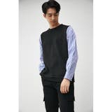 SHIRT LAYERED KNIT TOPS | AZUL BY MOUSSY | 詳細画像13