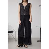 BLK | 前後2WAYレースロングジレ | AZUL BY MOUSSY