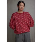 総柄7分袖ニットプルオーバー | AZUL BY MOUSSY | 詳細画像32