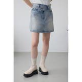 L/BLU1 | AZUL DENIM ラップミニスカート | AZUL BY MOUSSY