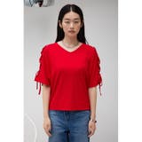 ショルダーレースアップカットトップス | AZUL BY MOUSSY | 詳細画像25