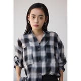 オンブレチェックライトシャツ | AZUL BY MOUSSY | 詳細画像1