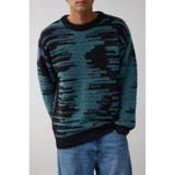 柄GRN5 | モザイクジャガードニット | AZUL BY MOUSSY