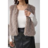 BEG | フェイクファ-ベスト | AZUL BY MOUSSY