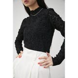 BLK | CUT LACE LONG SLEEVE TOPS | AZUL BY MOUSSY