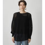 MESH KNIT SET TOPS | AZUL BY MOUSSY | 詳細画像15