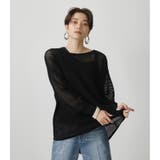 BLK | MESH KNIT SET TOPS | AZUL BY MOUSSY