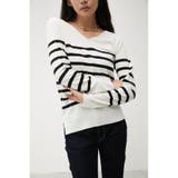 柄WHT5 | NUDIE 2WAY V/N KNIT | AZUL BY MOUSSY